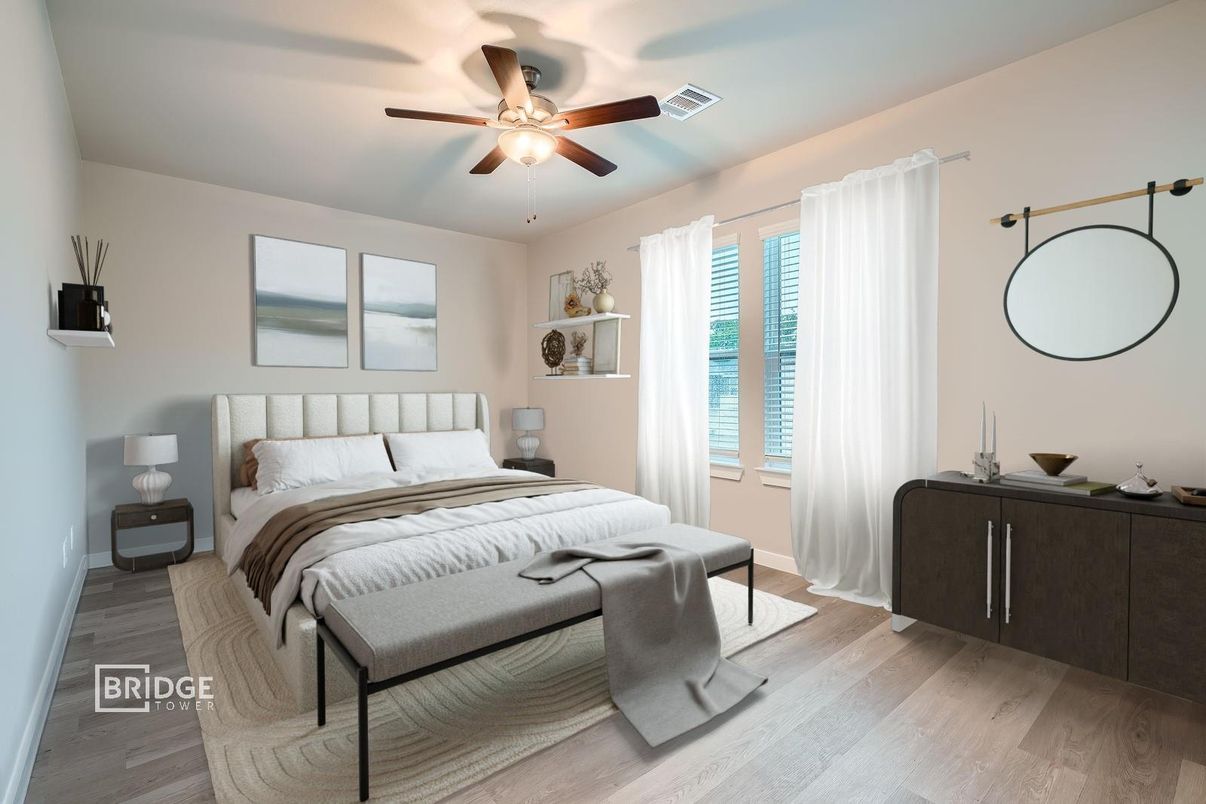 Bedroom, Interior, Wood Texture Flooring