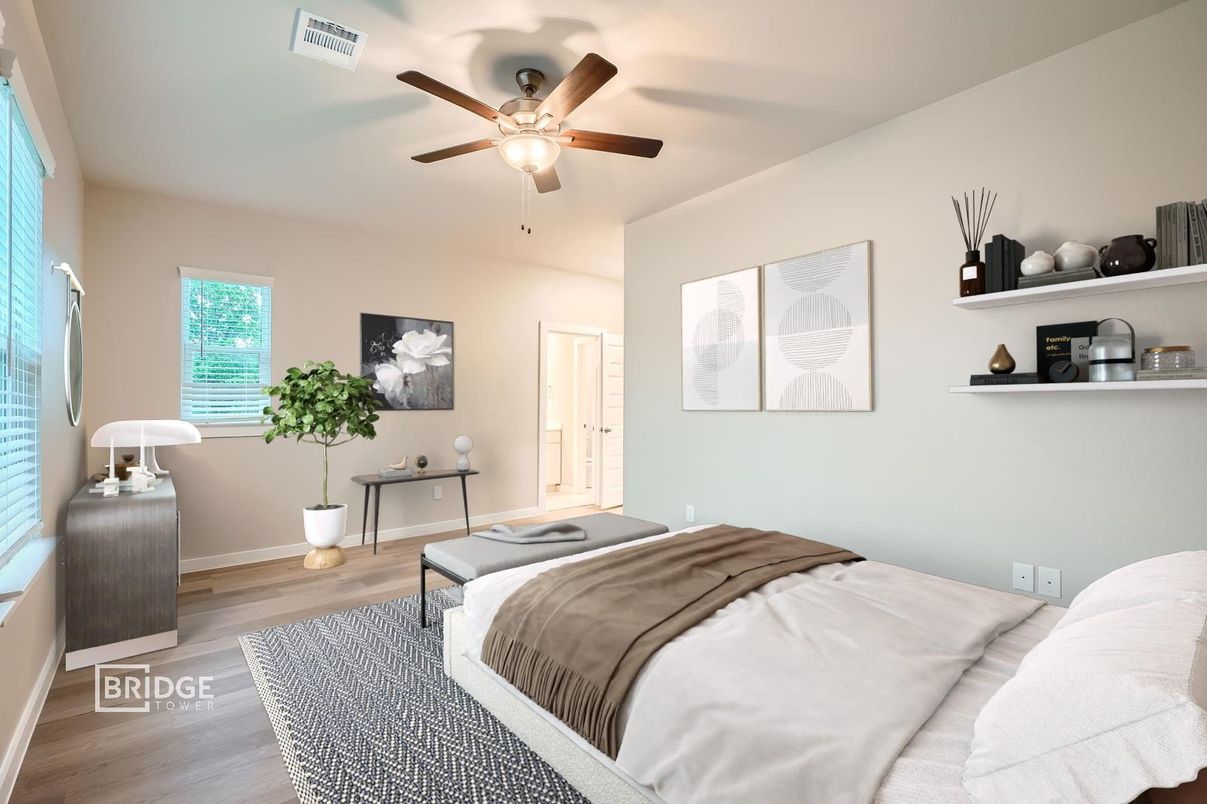 Bedroom, Interior, Wood Texture Flooring