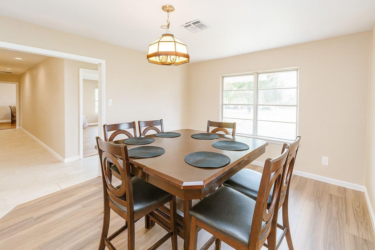 Dining room, Interior, Wood Texture Flooring