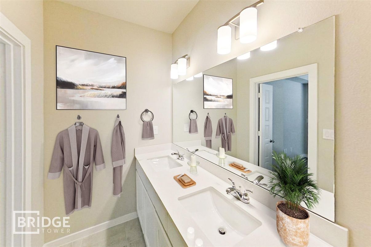 Bathroom, Dual Sink Vanities, Interior