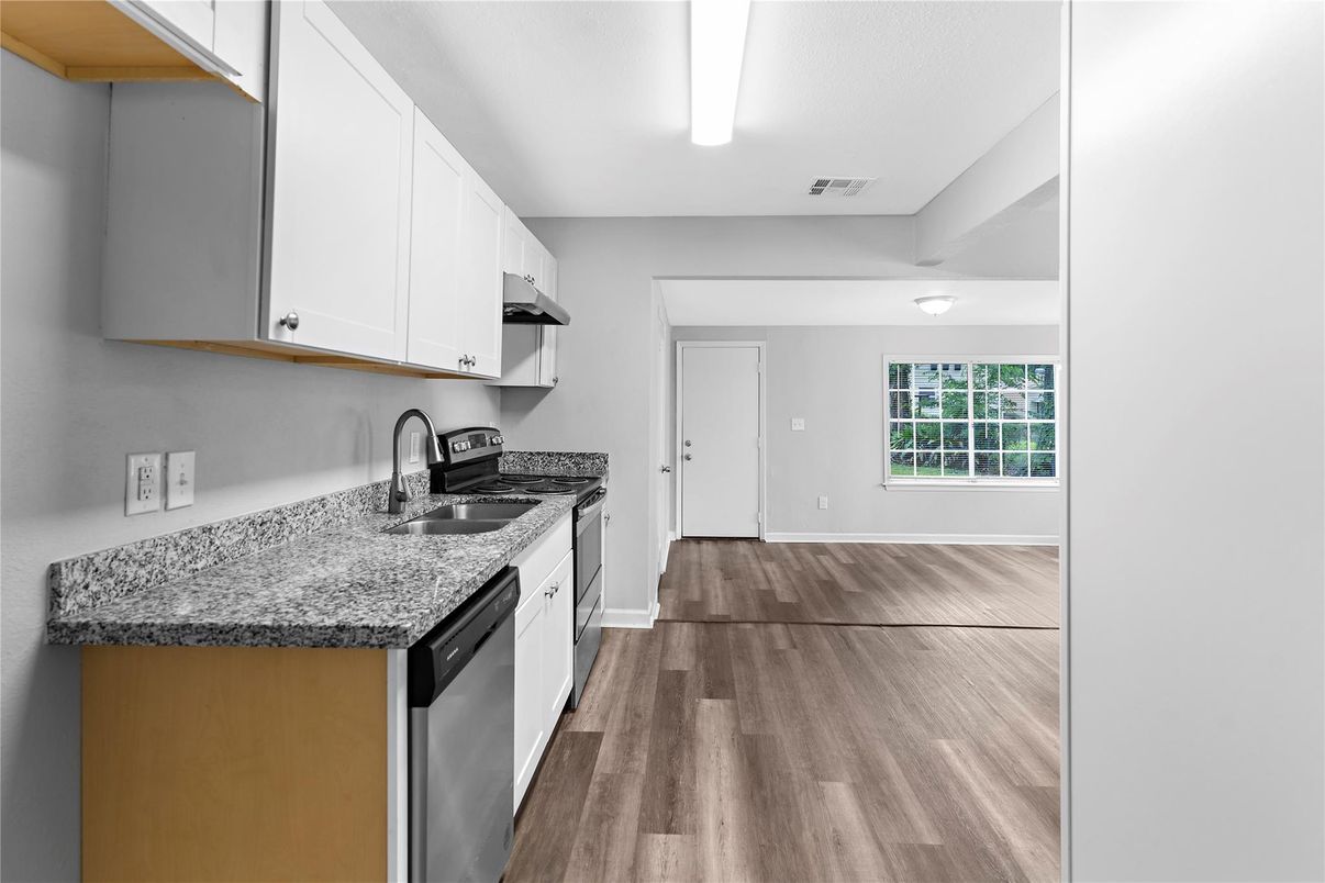 Interior, Kitchen, Wood Texture Flooring