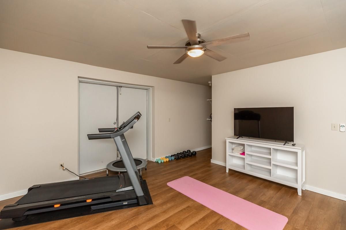 Fitness Equipment, Interior, Wood Texture Flooring