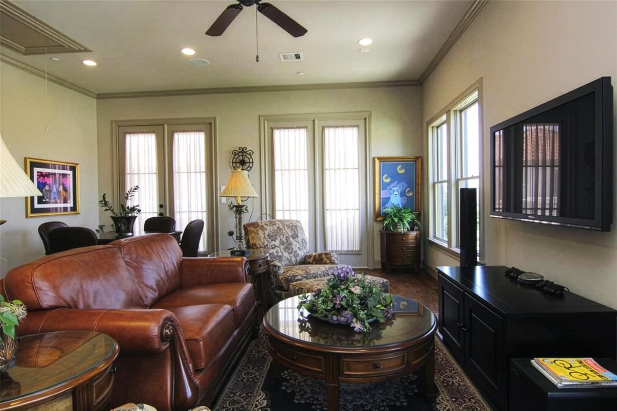 Interior, Living room, Recessed Lighting