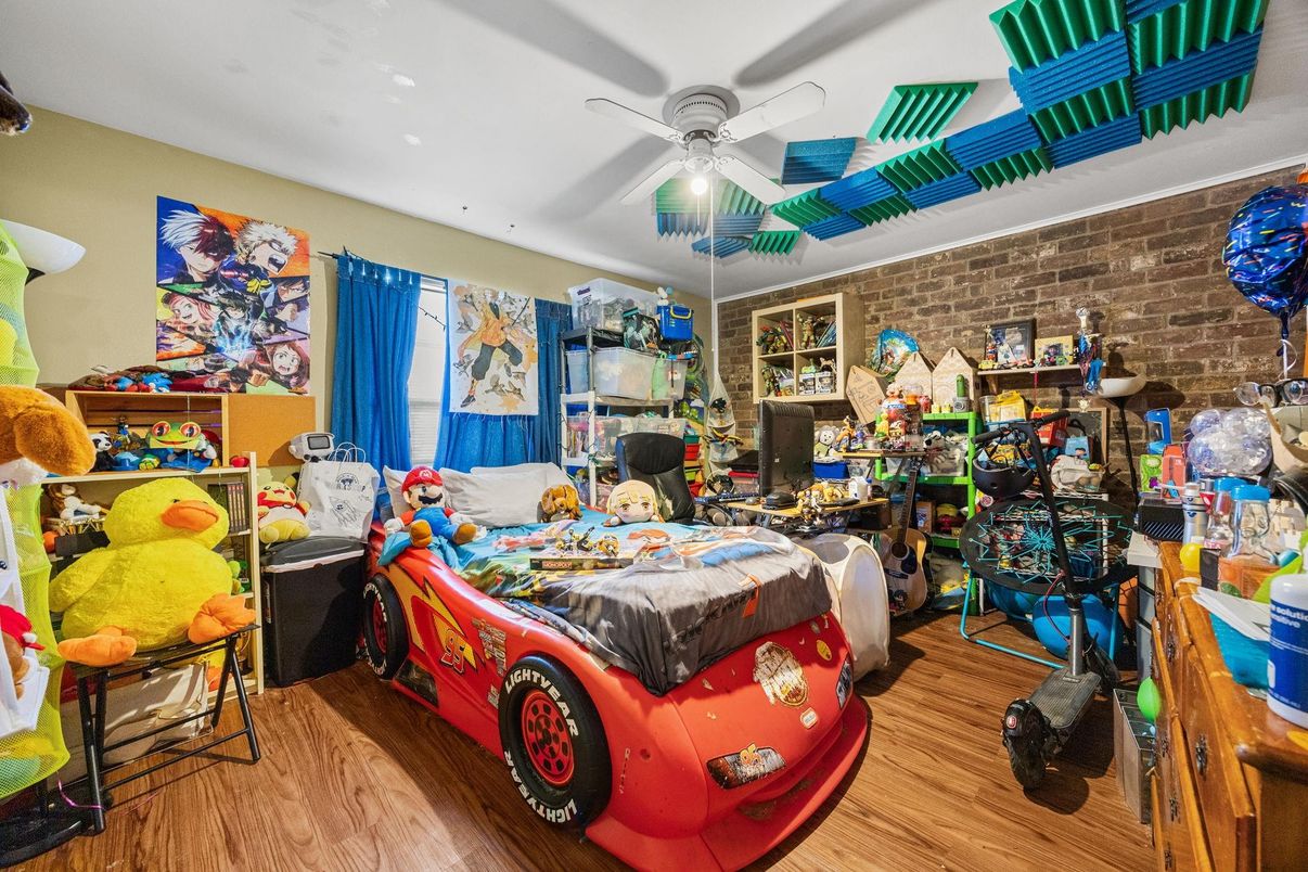 Interior, Stone Walls, Wood Texture Flooring