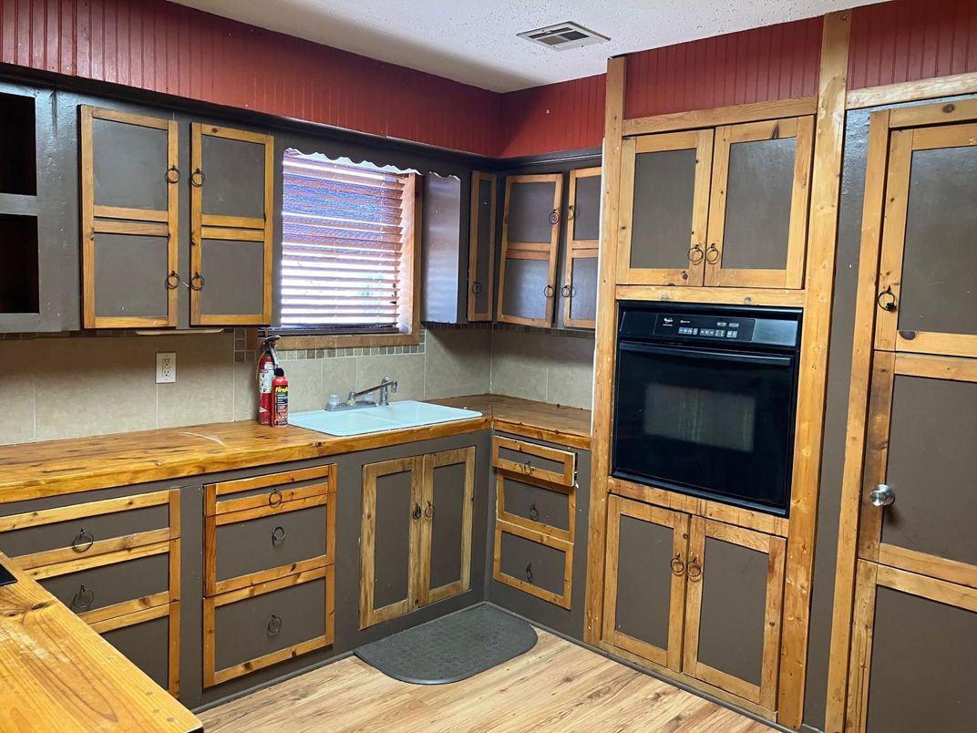 Interior, Kitchen, Wood Texture Flooring