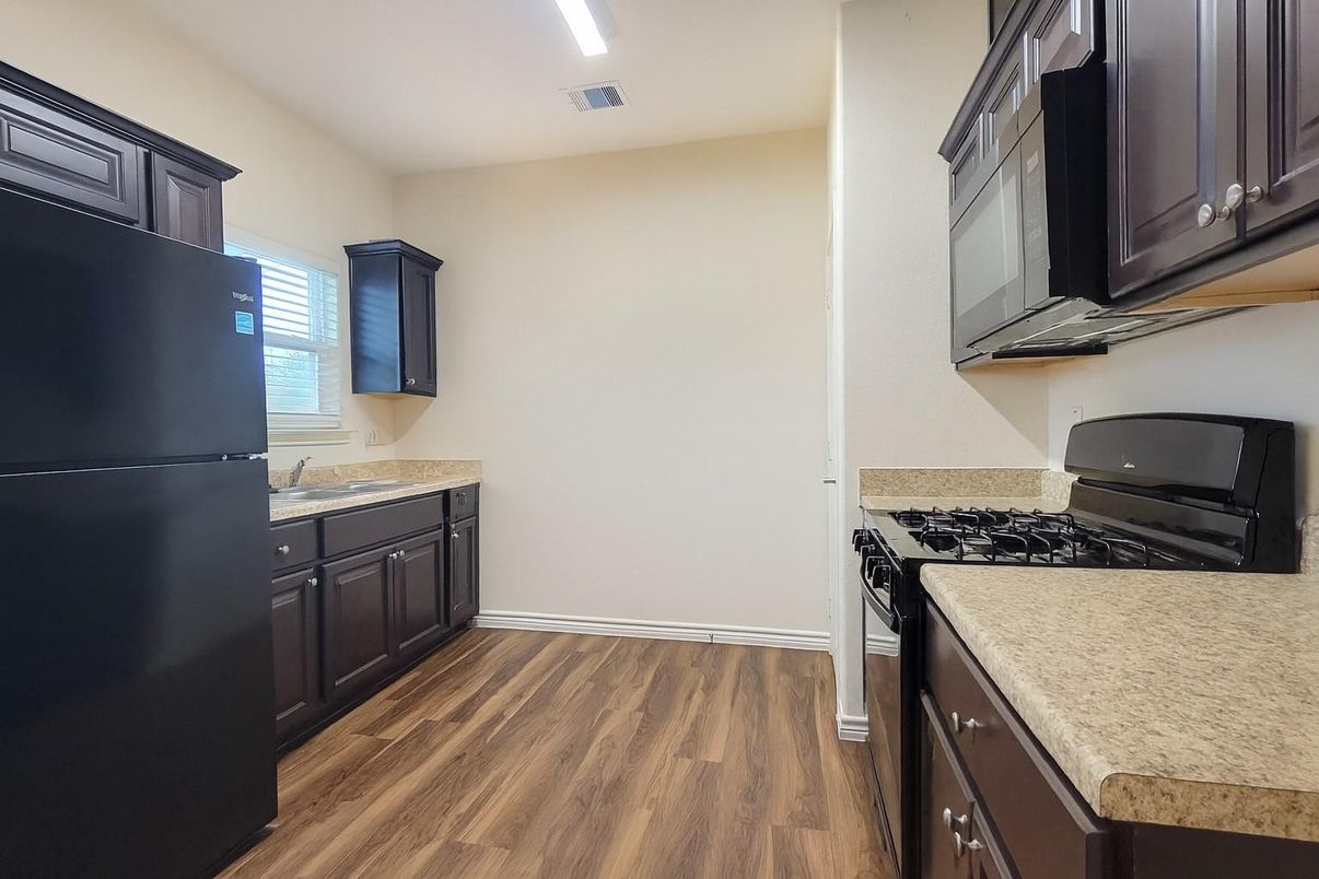 Interior, Kitchen, Wood Texture Flooring