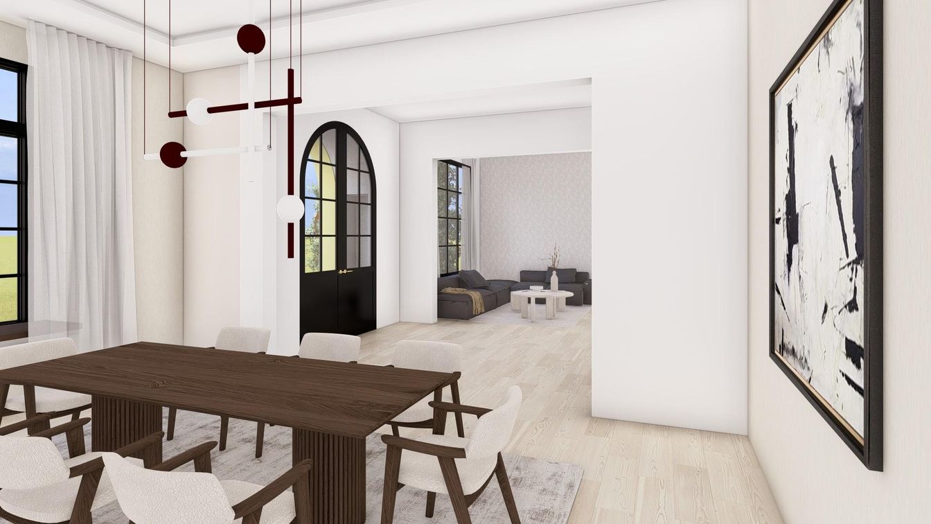 Dining room, Interior, Pendant Lights