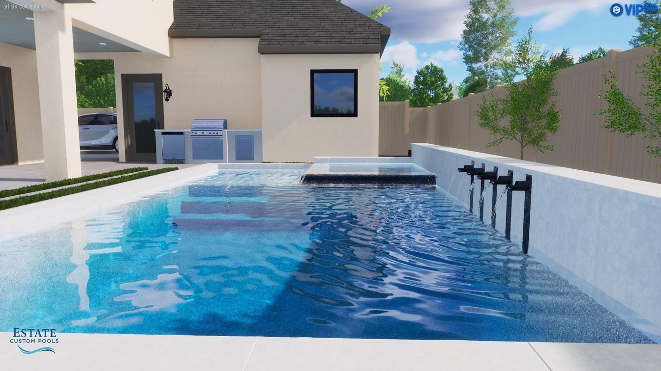 Exterior, Outdoor Kitchen, Pool