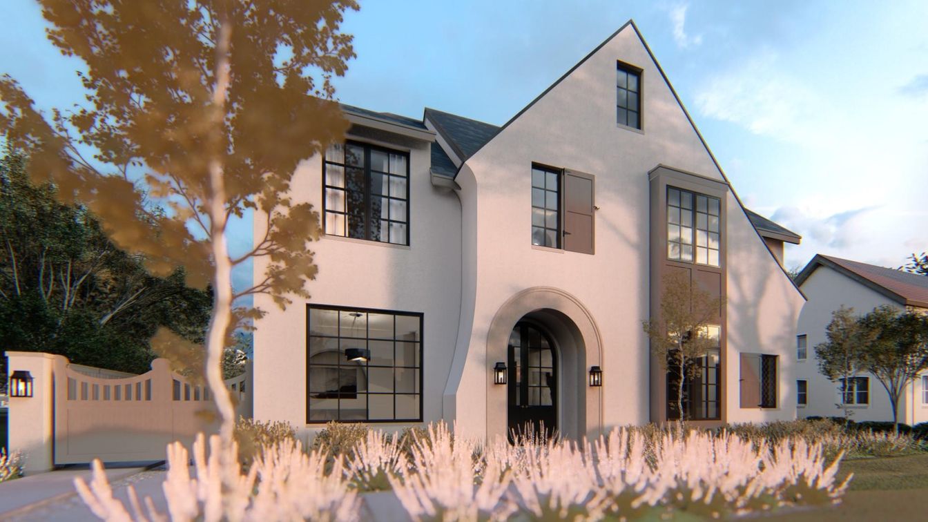 Exterior, Facade, Spanish Mediterranean