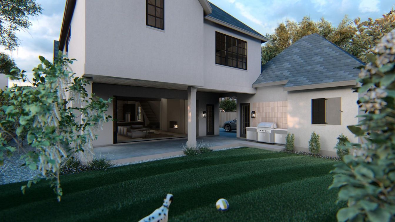 Backyard, Exterior, Outdoor Kitchen