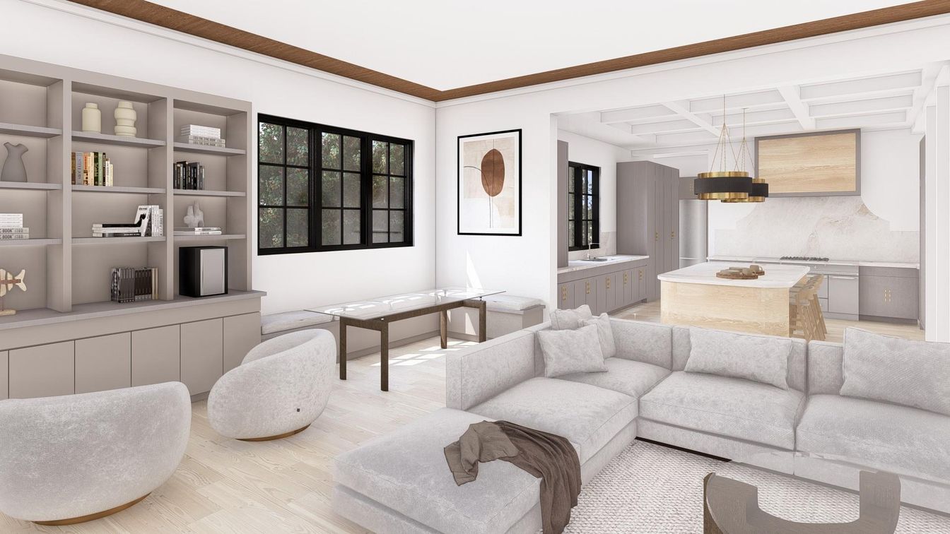 Interior, Living room, Pendant Lights, Wood Texture Flooring