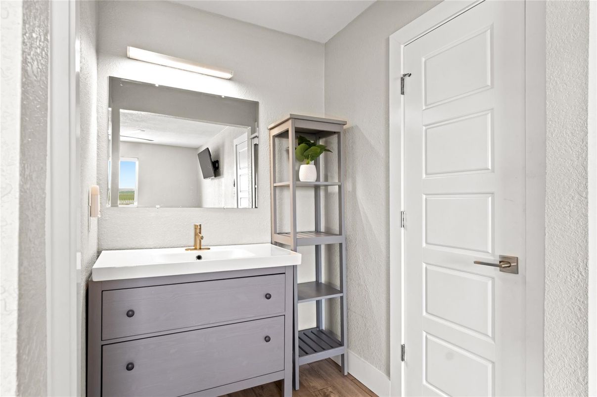 Bathroom, Interior, Wood Texture Flooring