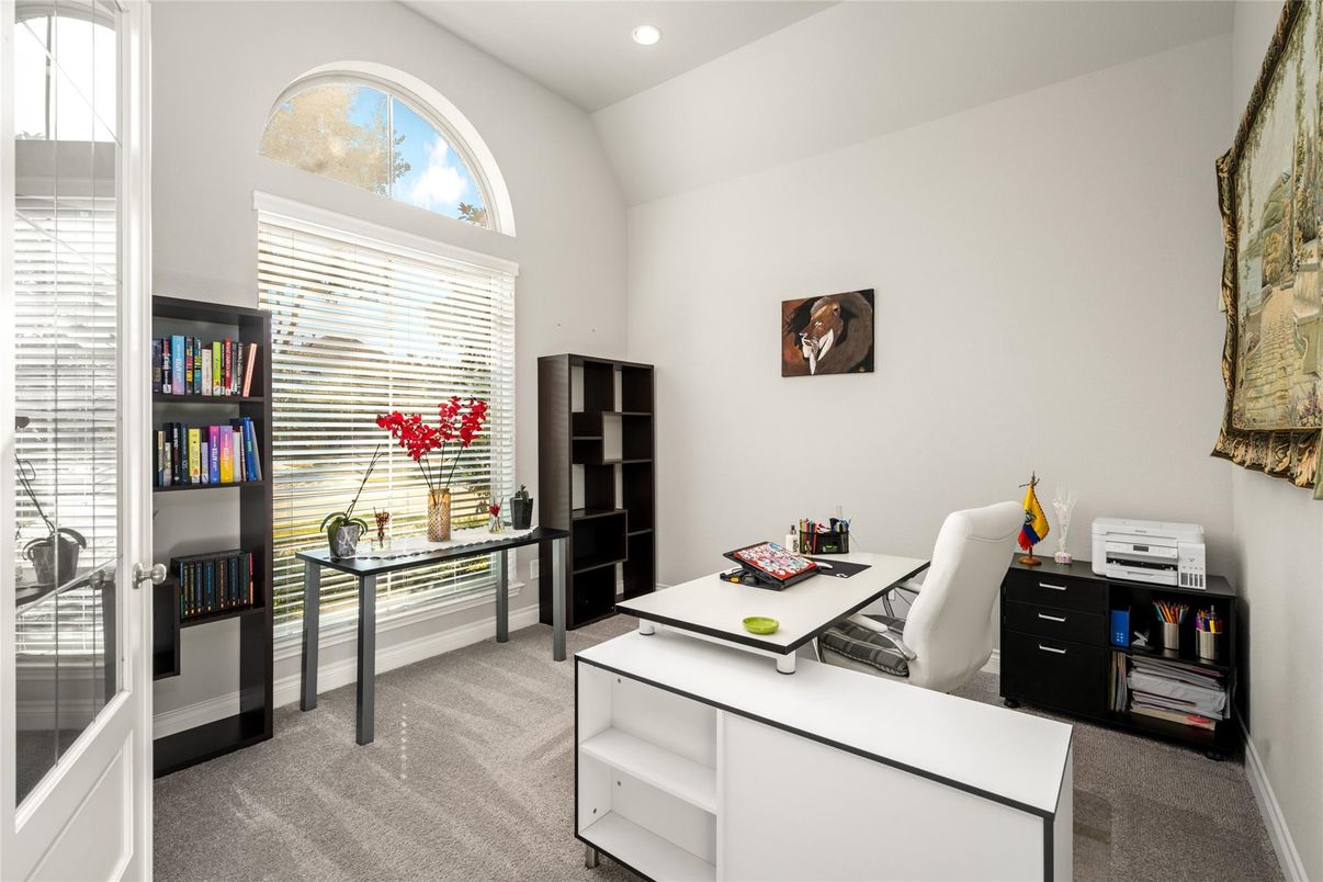 Home Office, Interior, Recessed Lighting