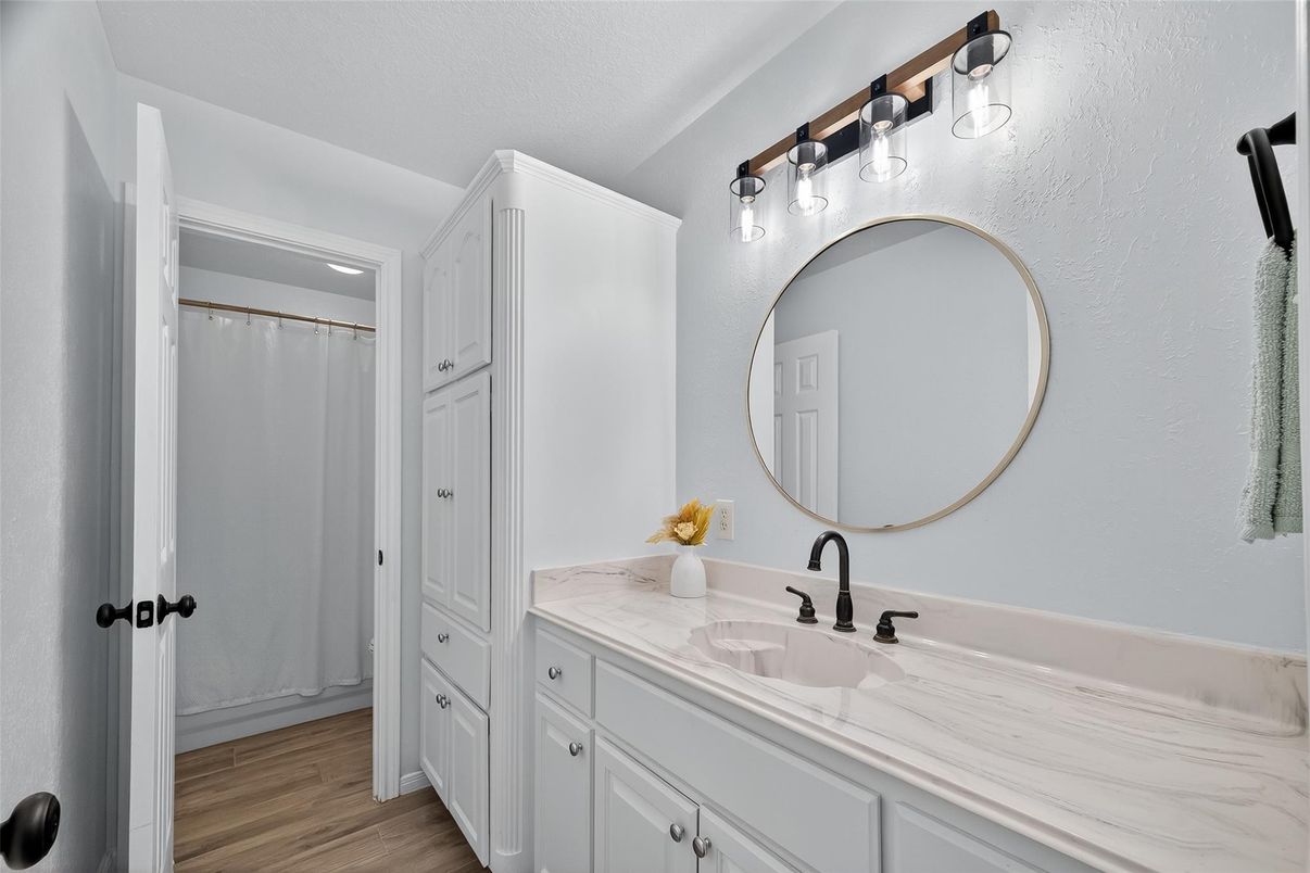 Bathroom, Interior, Wood Texture Flooring