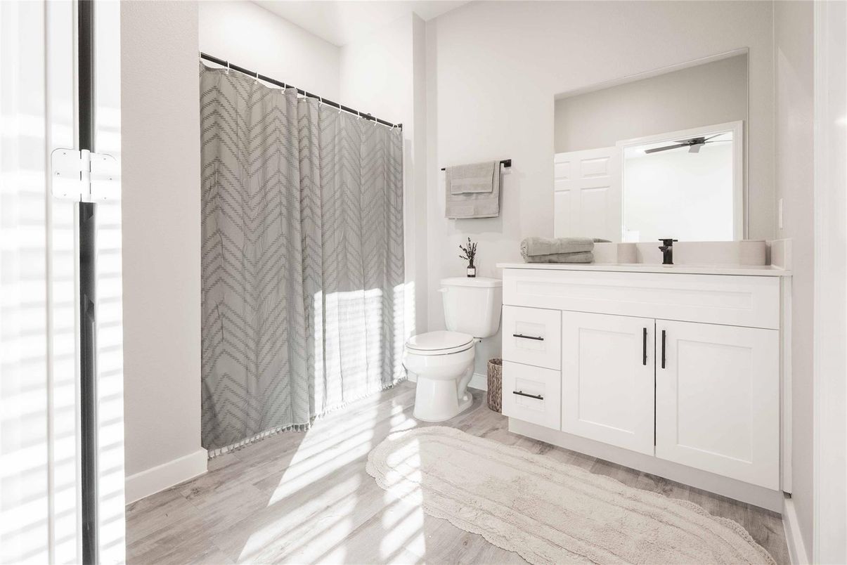 Bathroom, Interior, Wood Texture Flooring