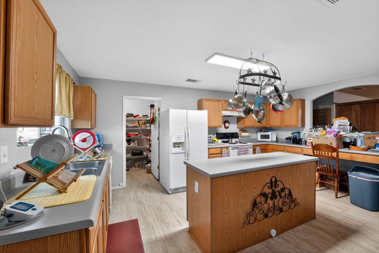 Interior, Kitchen, Wood Texture Flooring
