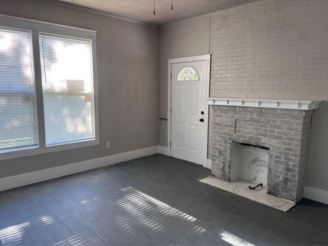 Empty room, Fireplace, Interior, Stone Walls
