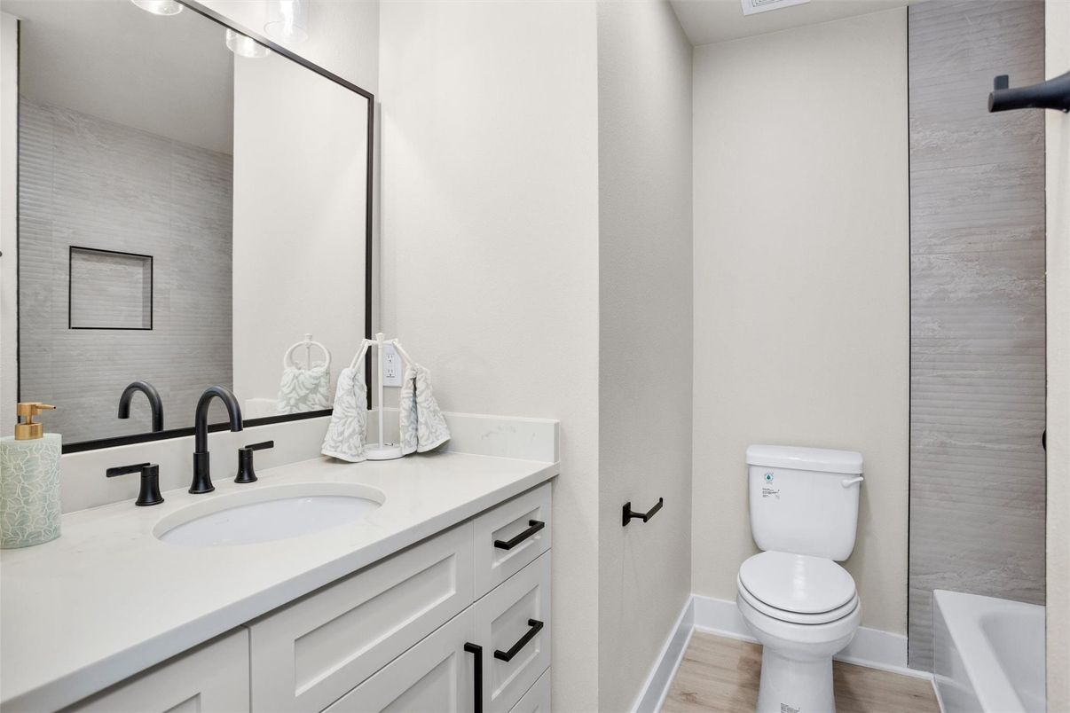 Bathroom, Interior, Wood Texture Flooring