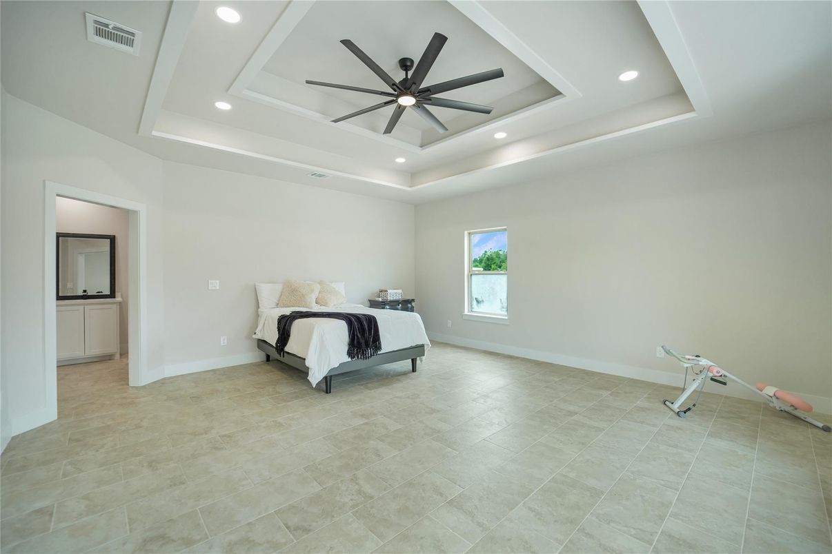 Bedroom, Interior, Recessed Lighting