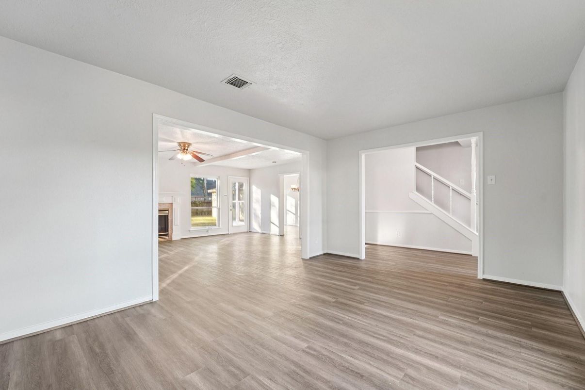Empty room, Interior, Wood Texture Flooring