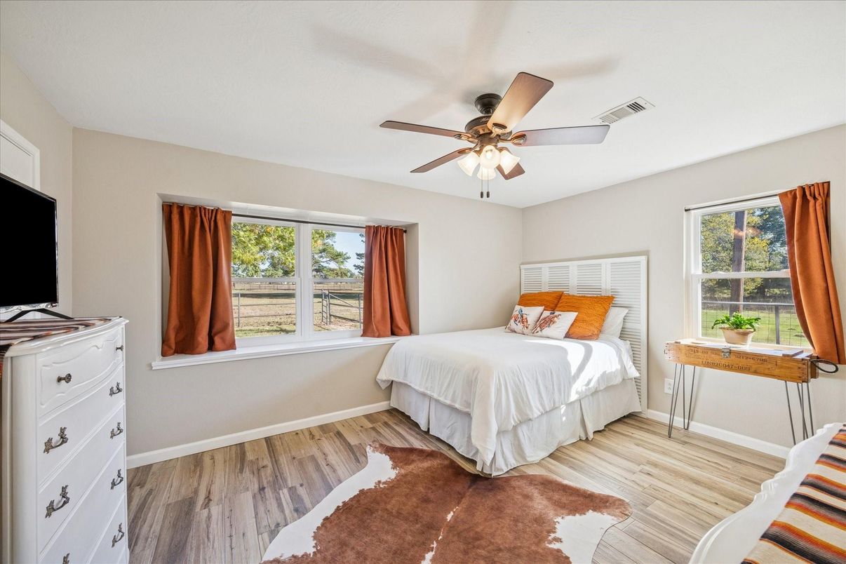 Bedroom, Interior, Wood Texture Flooring