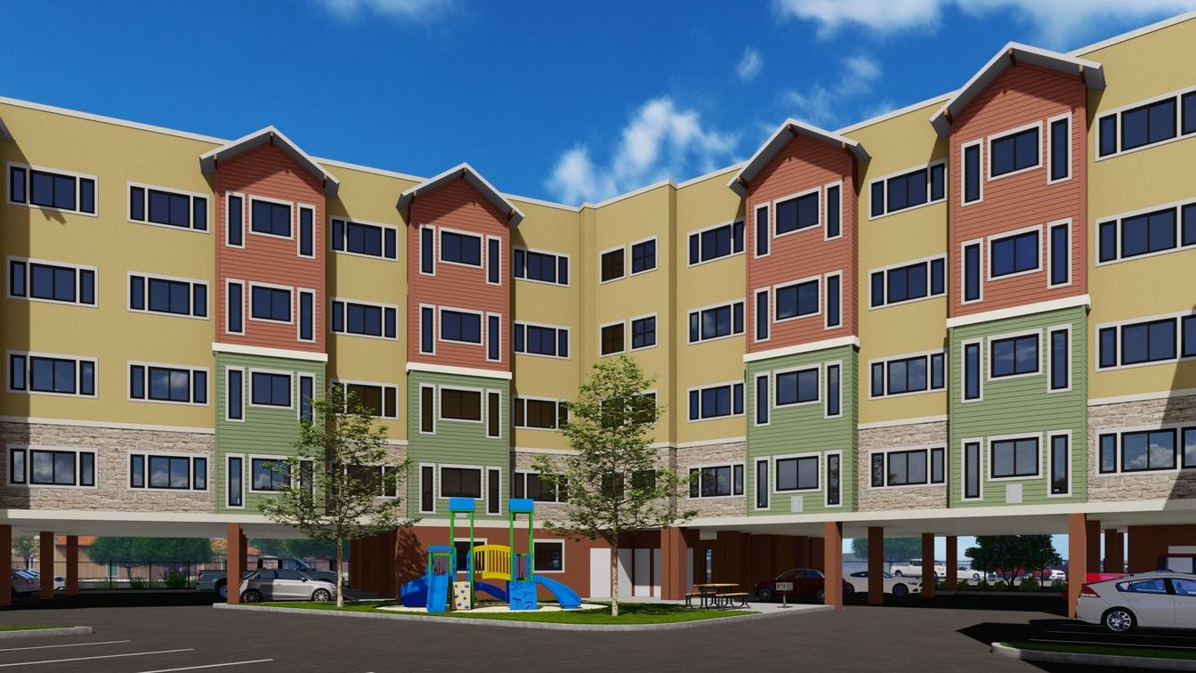 Exterior, Facade, Condo Building