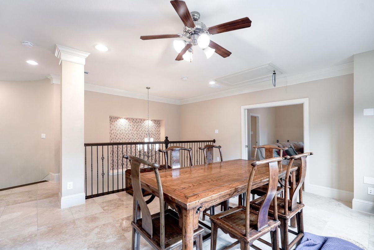 Chandelier, Dining room, Interior, Recessed Lighting