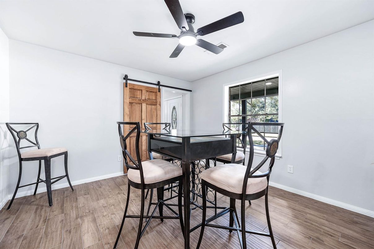 Dining room, Interior, Wood Texture Flooring