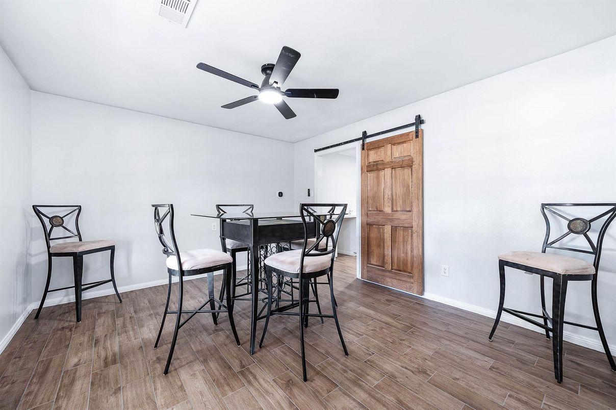 Dining room, Interior, Wood Texture Flooring