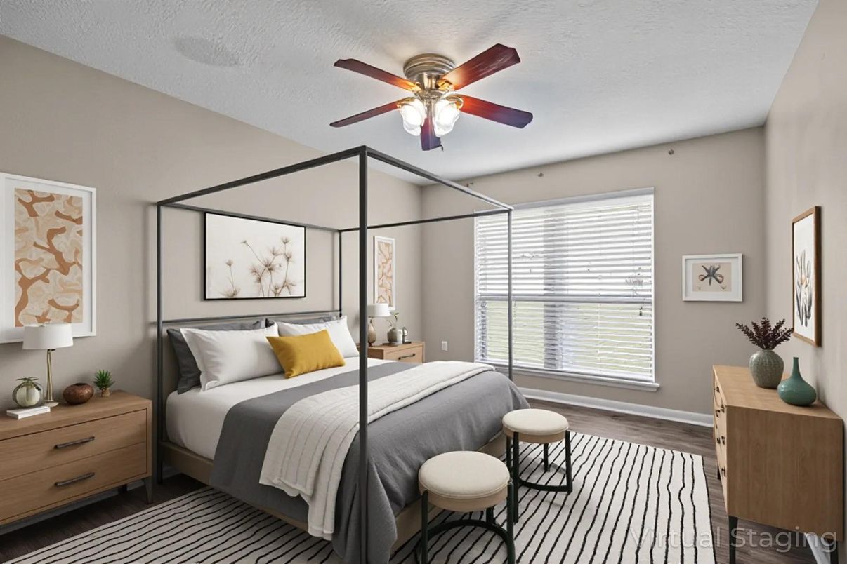 Bedroom, Interior, Wood Texture Flooring