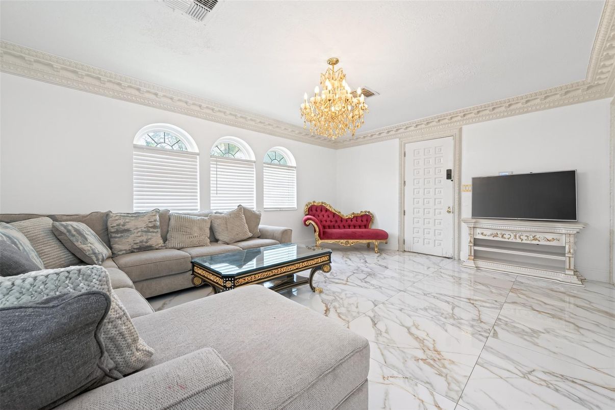 Chandelier, Interior, Living room, Marble