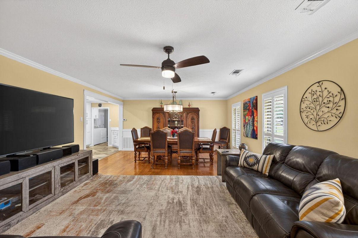 Dining room, Interior, Wood Texture Flooring