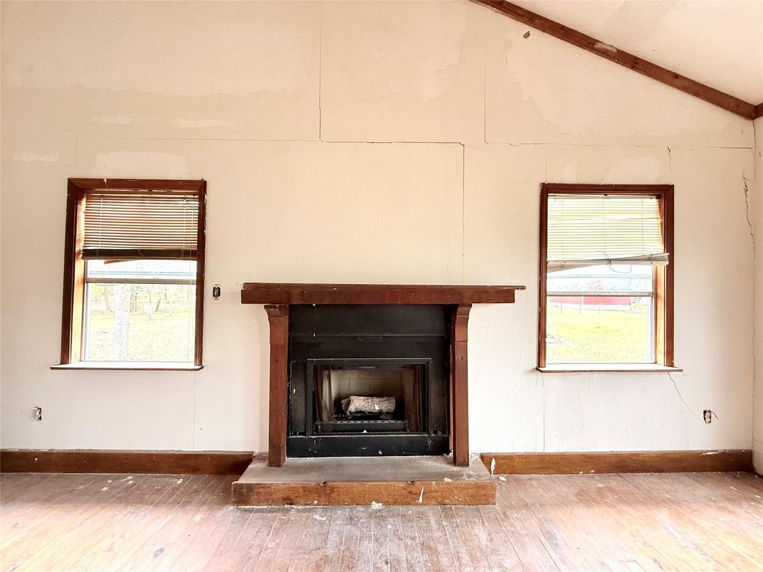 Fireplace, Interior, Wood Texture Flooring