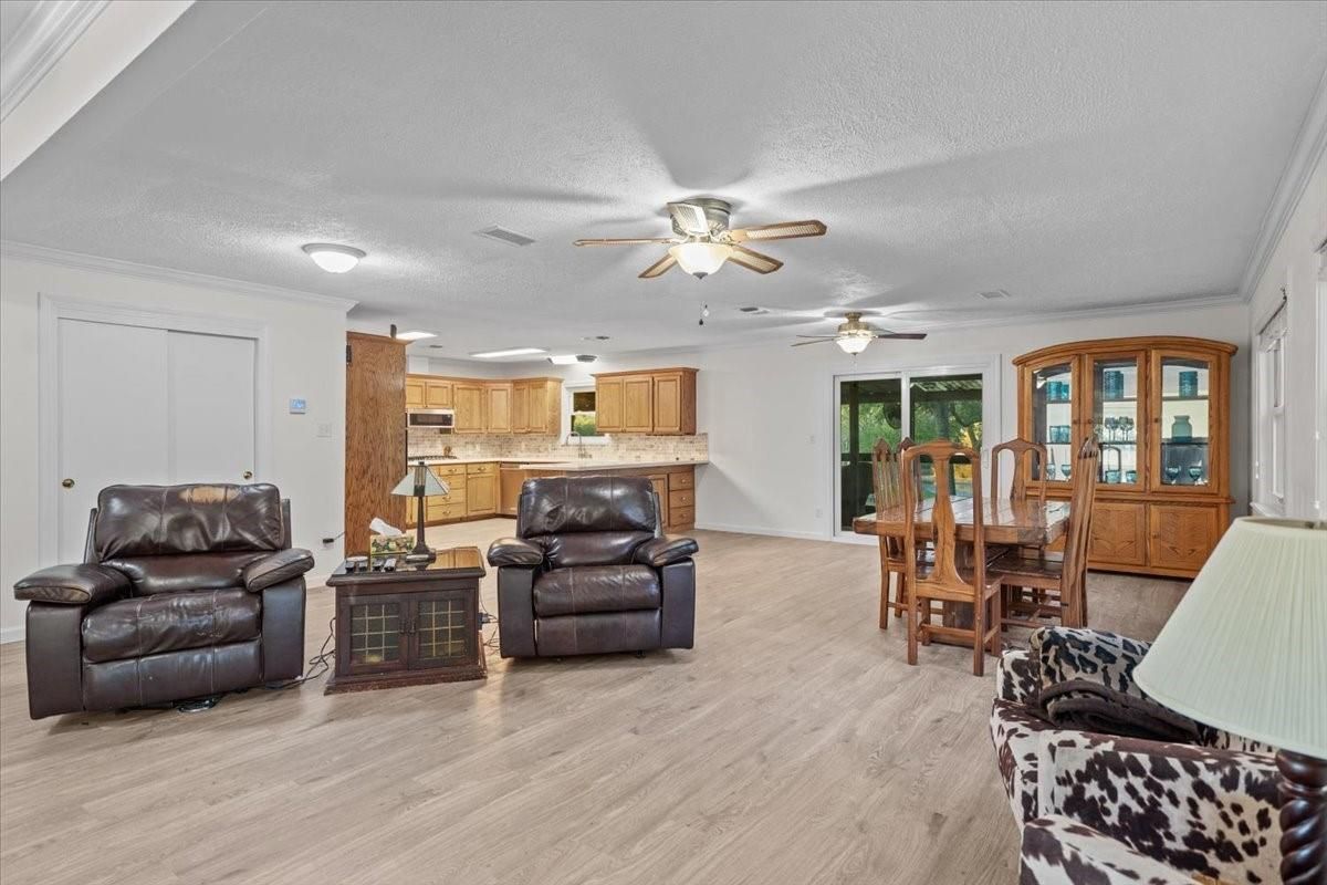 Dining room, Interior, Kitchen, Living room, Wood Texture Flooring