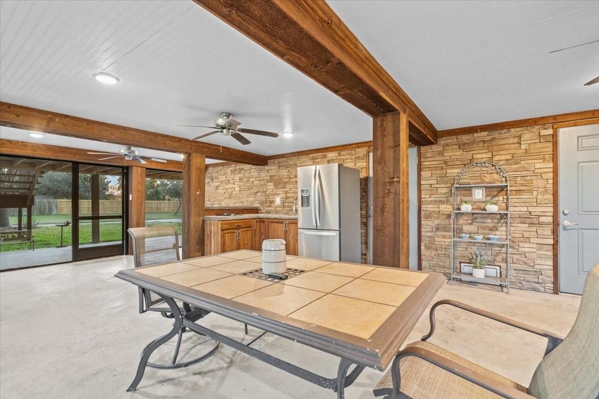 Interior, Recessed Lighting, Stone Walls