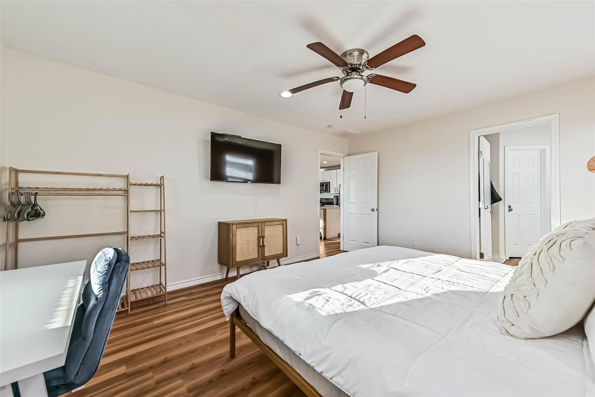 Bedroom, Interior, Wood Texture Flooring