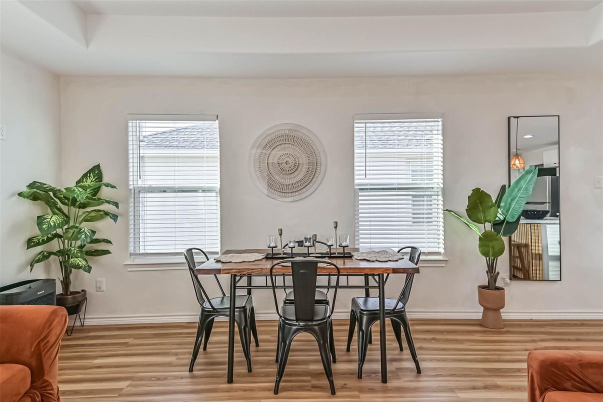 Dining room, Interior, Wood Texture Flooring