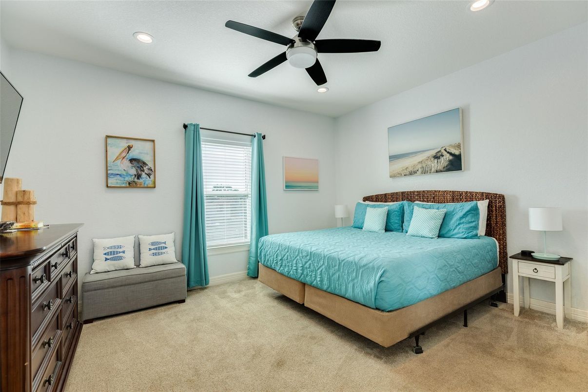 Bedroom, Interior, Recessed Lighting