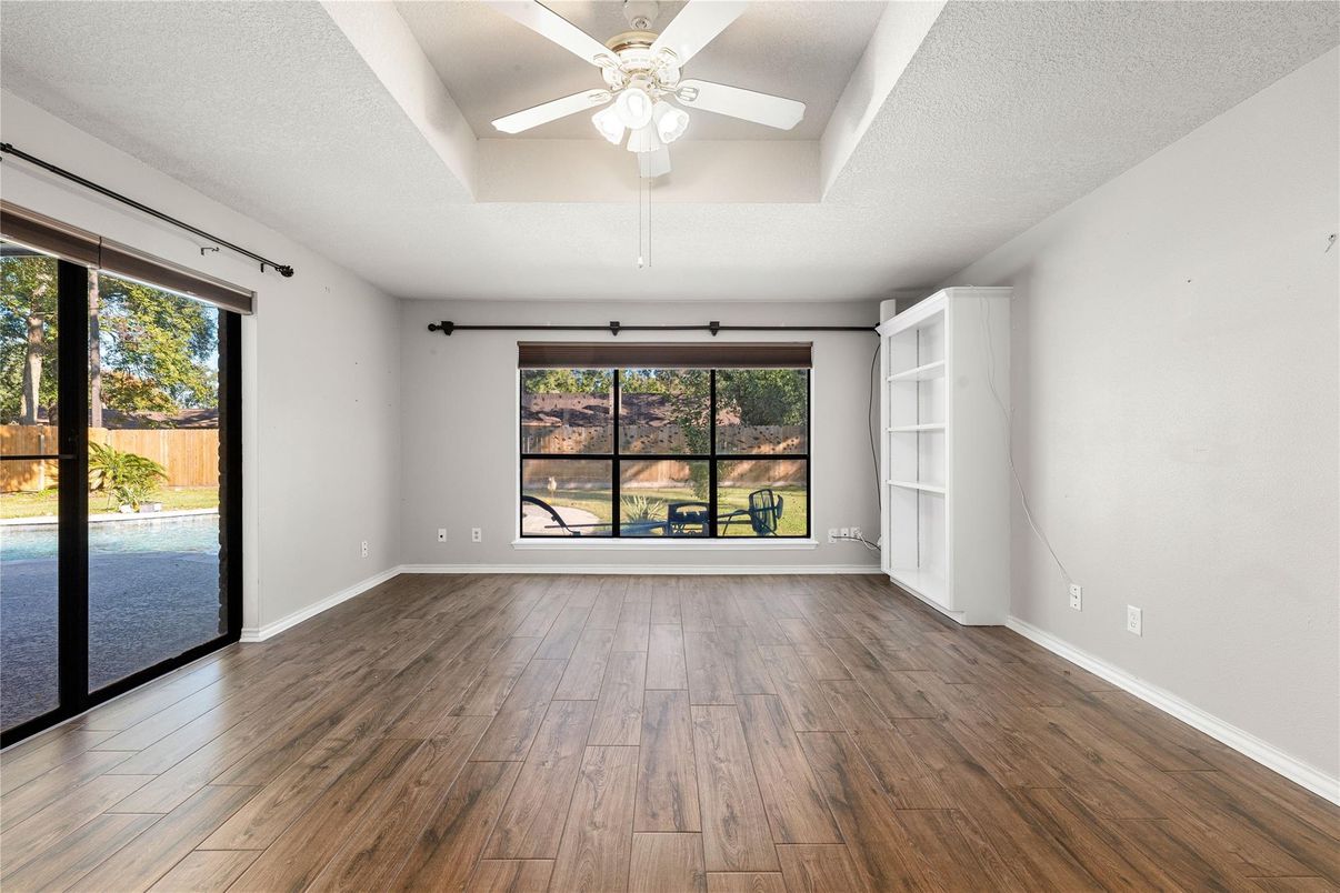 Empty room, Interior, Wood Texture Flooring