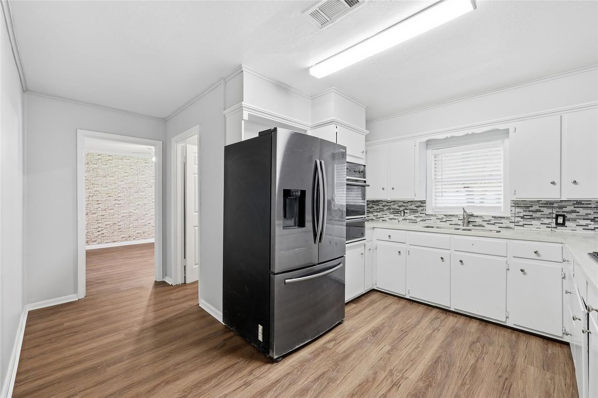 Interior, Kitchen, Wood Texture Flooring
