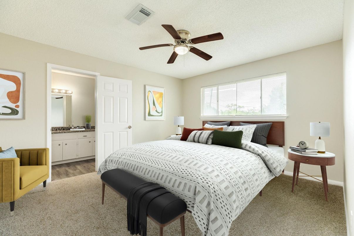 Bedroom, Interior, Wood Texture Flooring
