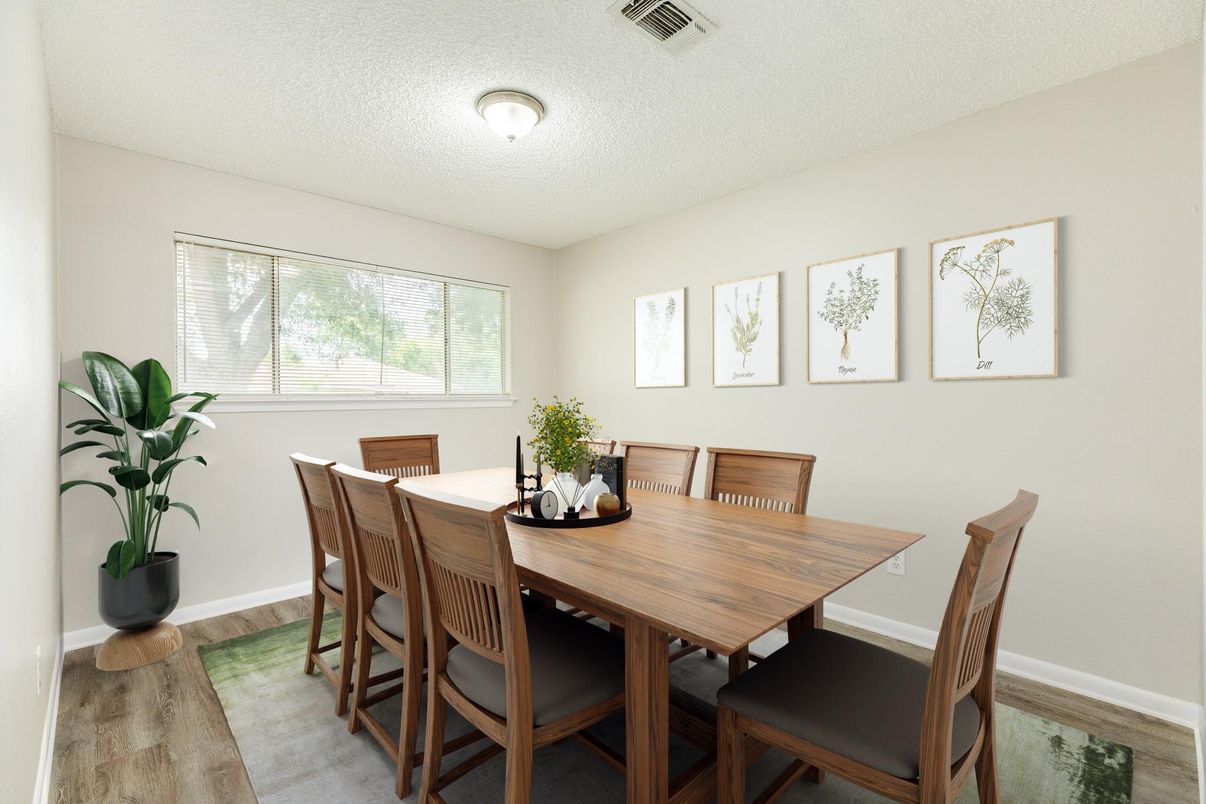 Dining room, Interior, Wood Texture Flooring