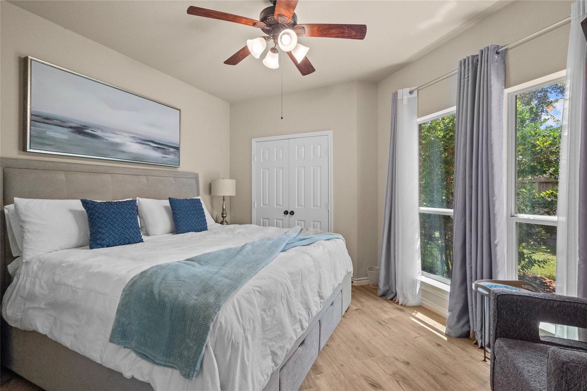 Bedroom, Interior, Wood Texture Flooring