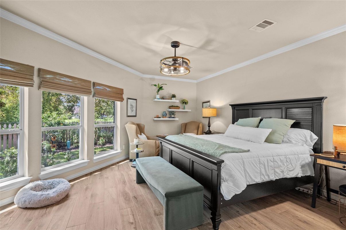 Bedroom, Interior, Wood Texture Flooring