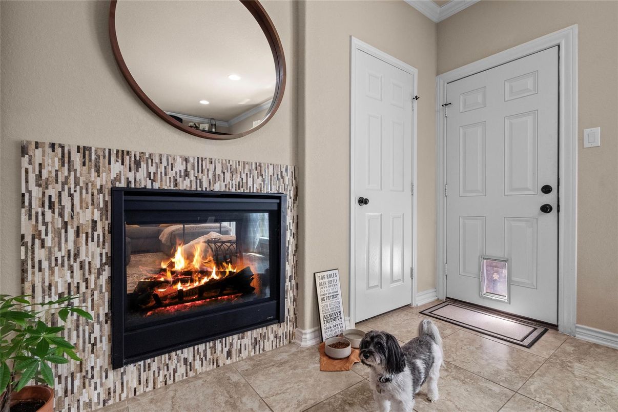 Fireplace, Interior, Recessed Lighting