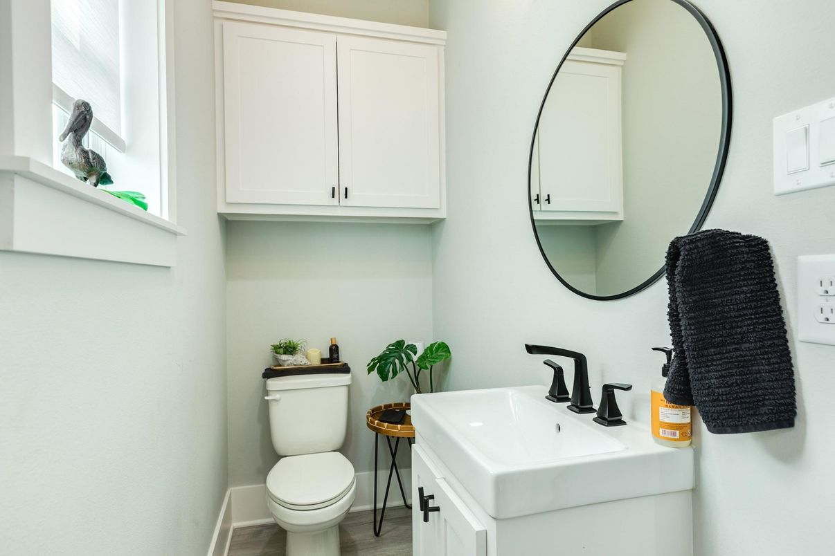 Bathroom, Interior, Wood Texture Flooring