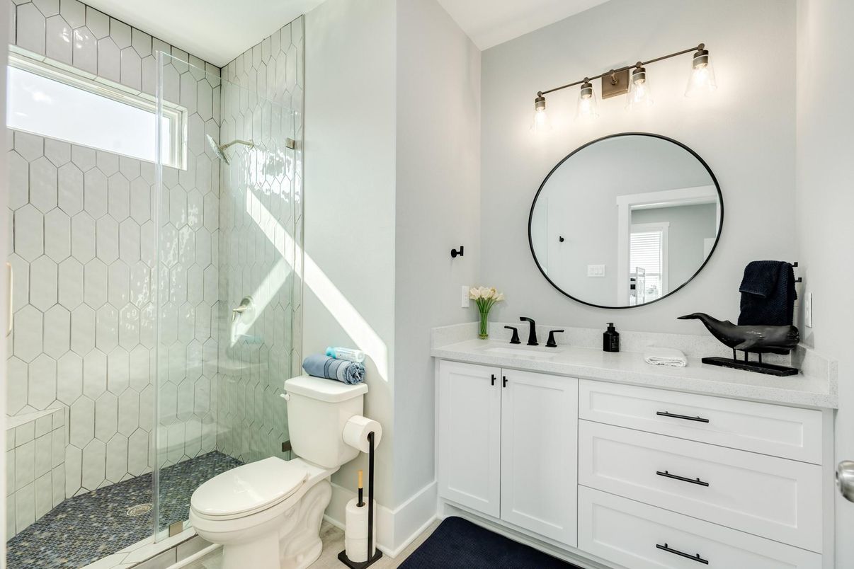Bathroom, Glass Shower, Interior