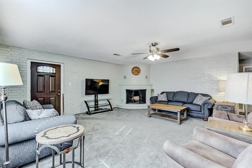 Fireplace, Interior, Living room, Stone Walls