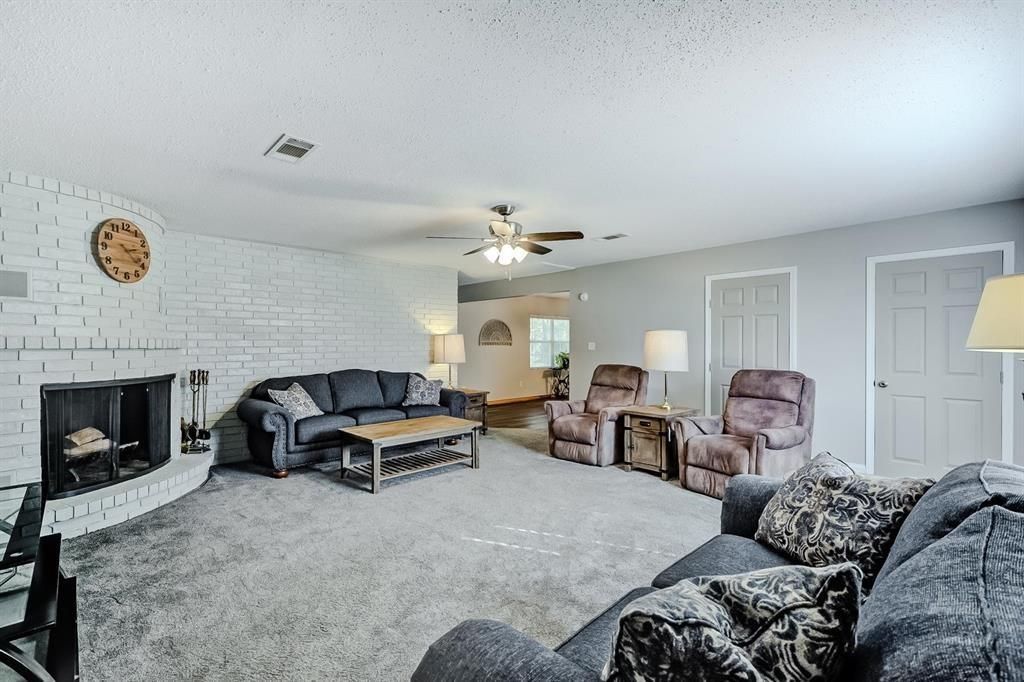 Fireplace, Interior, Living room, Stone Walls