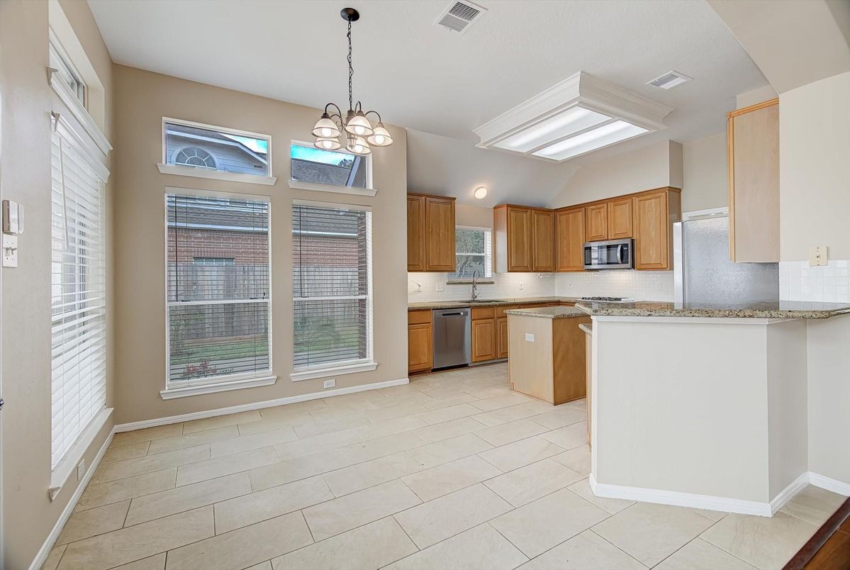 Interior, Kitchen, Pendant Lights, Stainless Steel Appliances